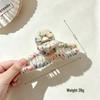 Rainbow Popping Candy Woolen Hair Clip - Cute Large Claw Clip for Women, High-End Internet Celebrity Shark Style
