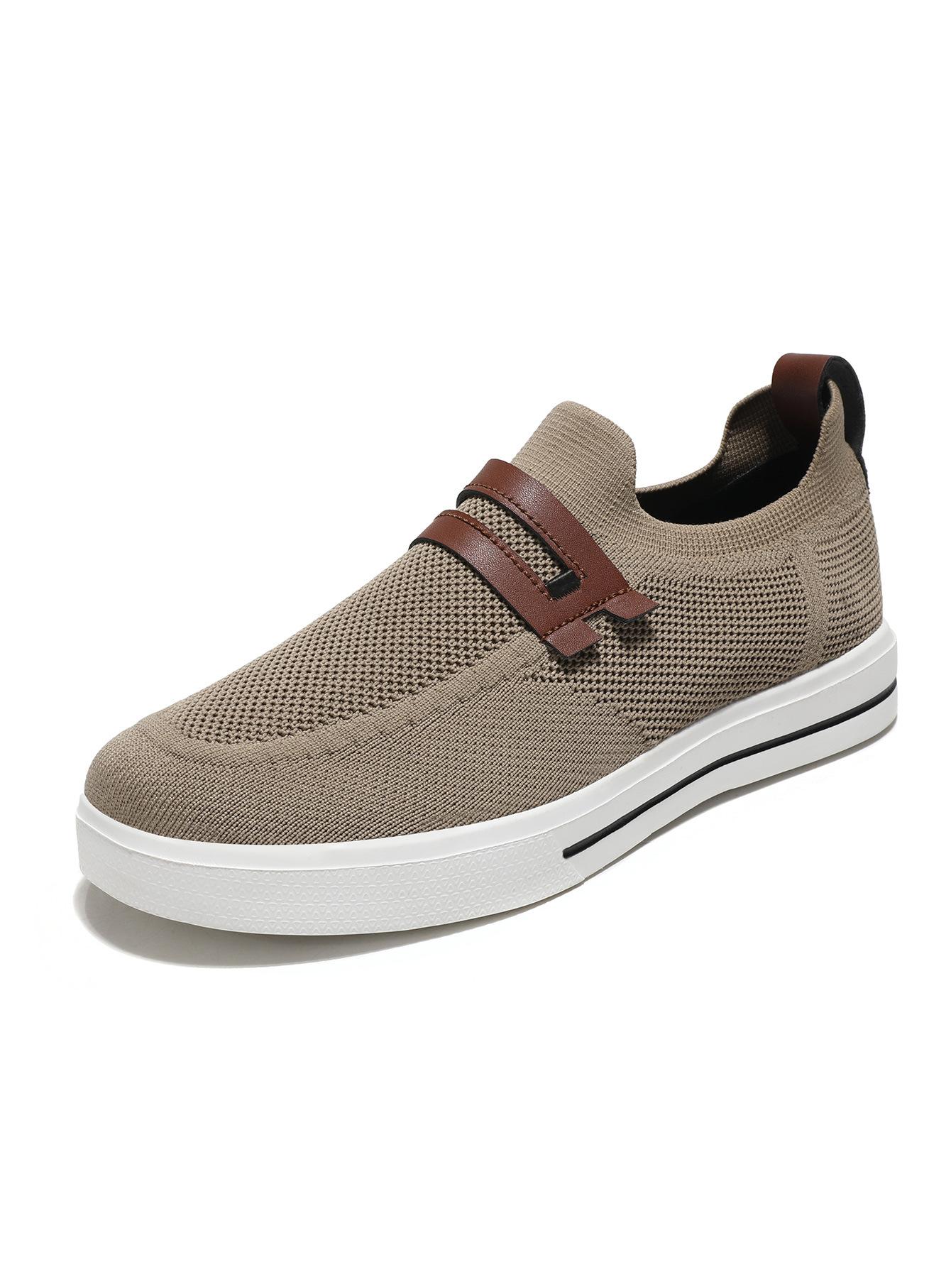 

Mesh Shoes Men s Summer Knitted Breathable Mesh Casual Shoes Soft Soled Sports Casual Board Shoes Sneakers Men Loafers 45