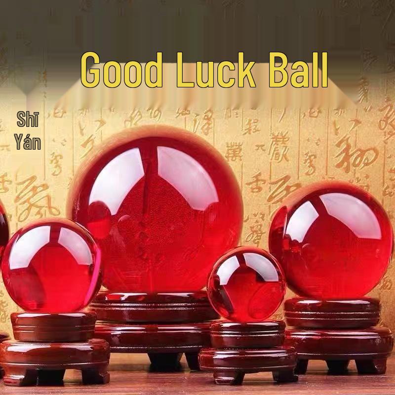 Feng Shui Purple Crystal Ball for Fortune and Harmony – Ideal for Office or Entrance Décor