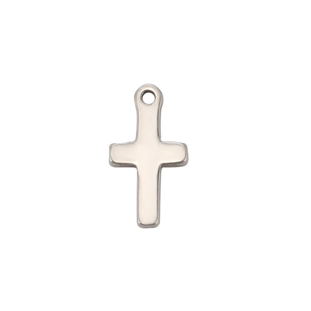 5pcs Tiny Crosses Stars Hearts Charms For Jewelry Make Stainless Steel DIY Bracelet Earring Necklace Pendant Accessory