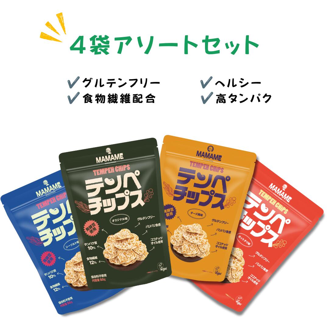 Tempeh Chips 4 Bag Assortment Set