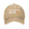 Denim It's Time For Plan B Bitcoin BTC Crypto Currency Baseball Caps Dad Cowboy Hats Blockchain Geek Cap Hats