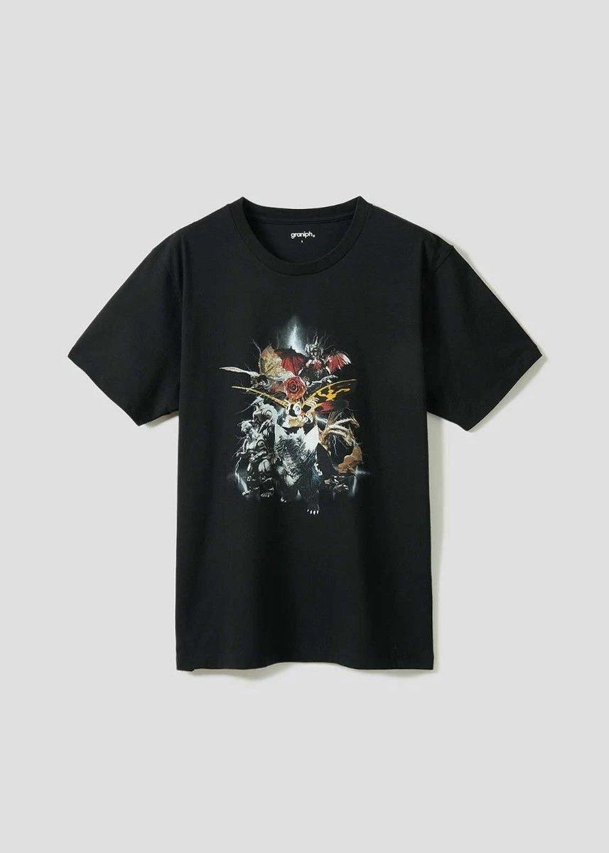 Graniph Godzilla VS Kaiju Graphic T-Shirt XL Black Rare Tee 2XL