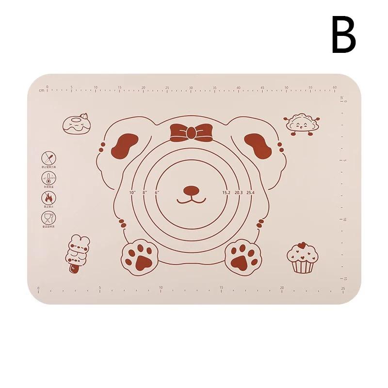 70*50CM Silicone Pad Kneading Mat Non-Stick Baking Mat Sheet Kneading Dough Mat For Kitchen Rolling Pizza Dough Cooking Sheet