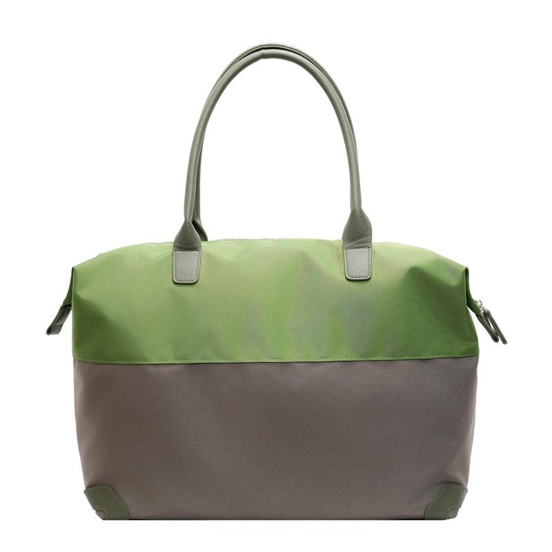 

Персонализированный нишевый дизайн с цветовыми блоками для выхода на прогулку, ручная дорожная сумка для студентов для учебы на занятиях Small зелёный