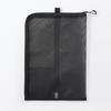 MUJI Nylon Mesh Vertical Document Case with A4 84444623 Dividers, Size, Black,