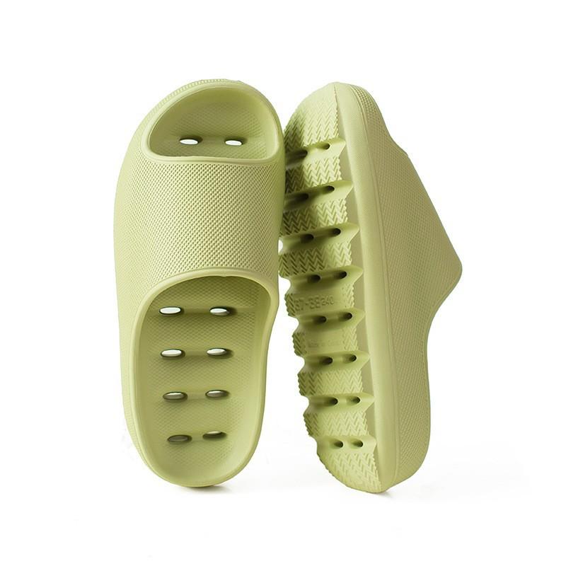 Thick bottom bath bathroom slippers men's summer home indoor soft bottom home quick drying water leakage hollow cool slippers women