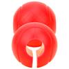 2pcs Barbell Grips Round Thick Silicone Dumbbell Adapter Balls Barbell Grip Hand Wrap BallRed