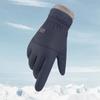 Drawstring Rope Skiing Gloves PP Cotton Waterproof Mittens Gift Plush Thickened Gloves  Winter