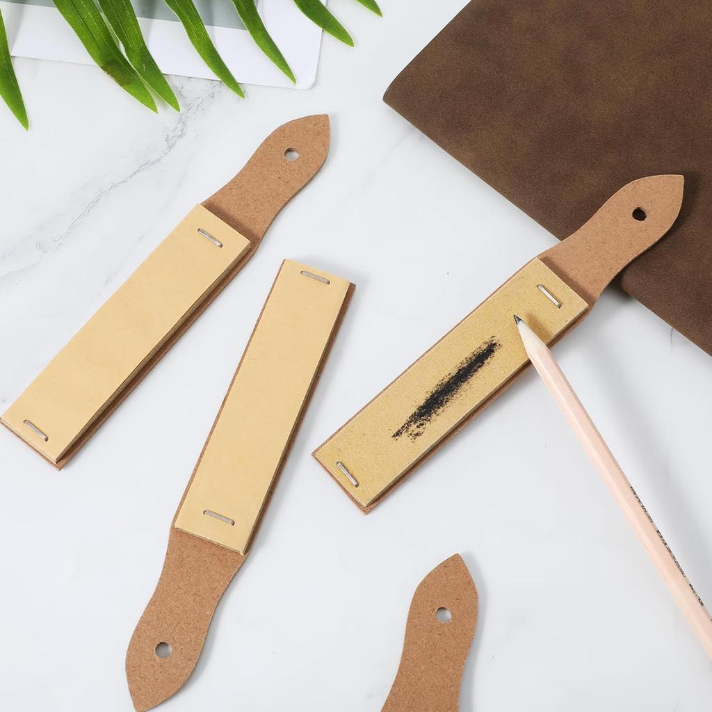 4PCS Pencils Sharpener Sandpaper Block for Drawing, Sketch Pencil Sharpener Sandpaper, Art Drawing Tool Pencil Board for Sharpening Pastel Sticks,