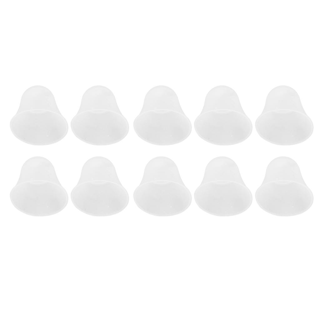 10Pcs 3 Hole White Hearing Amplifier Domes Earbud Tips Soft Static Free Silicone Hearing Amplifier E