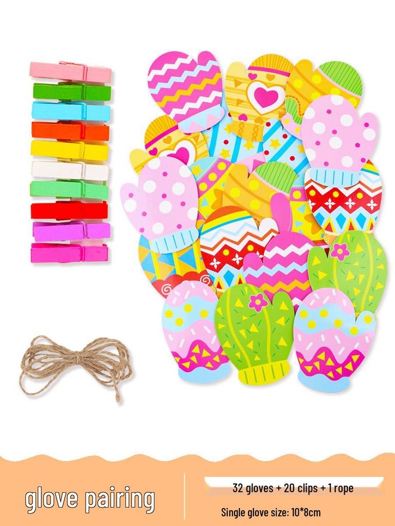Children's Sock Matching Puzzle for Early Education