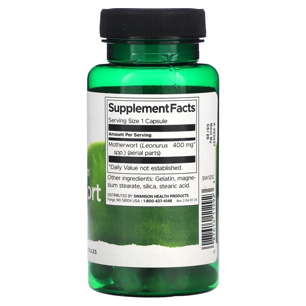 Full Spectrum Motherwort, 400Mg, 60 Capsules