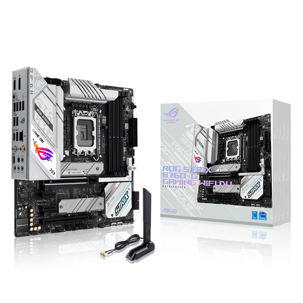 

ASUS INTEL 13th and 12th Gen LGA1700 Compatible B760 Micro-ATX Motherboard ROG STRIX B760-G GAMING WIFI D4 / Authorized Japanese Distributor