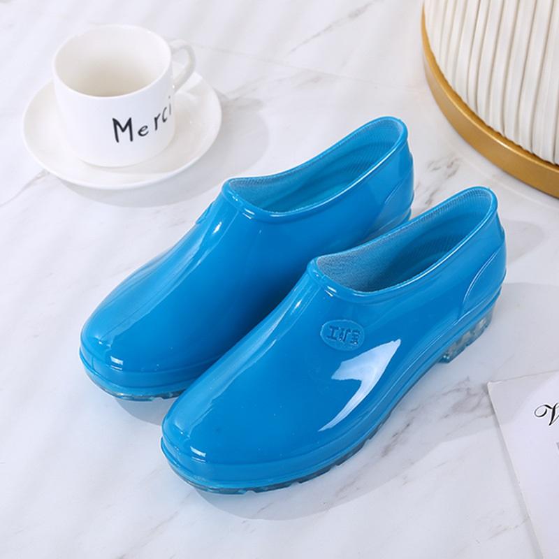 Ladies' Fashionable Outdoor Anti Slip Low Top Rain Boots And Rubber Shoes