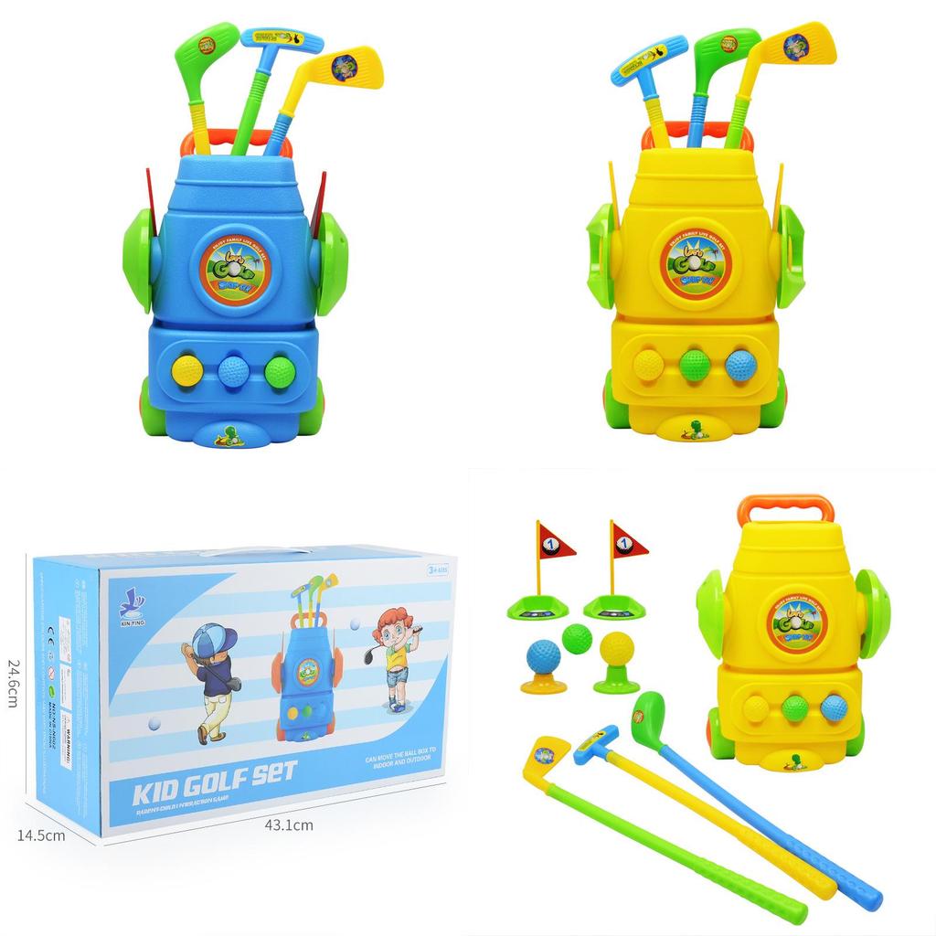 Rui Cheng Indoor Plastik Kinder Golf Spielzeug Set Sport Übung Ball Schläger Kombination
