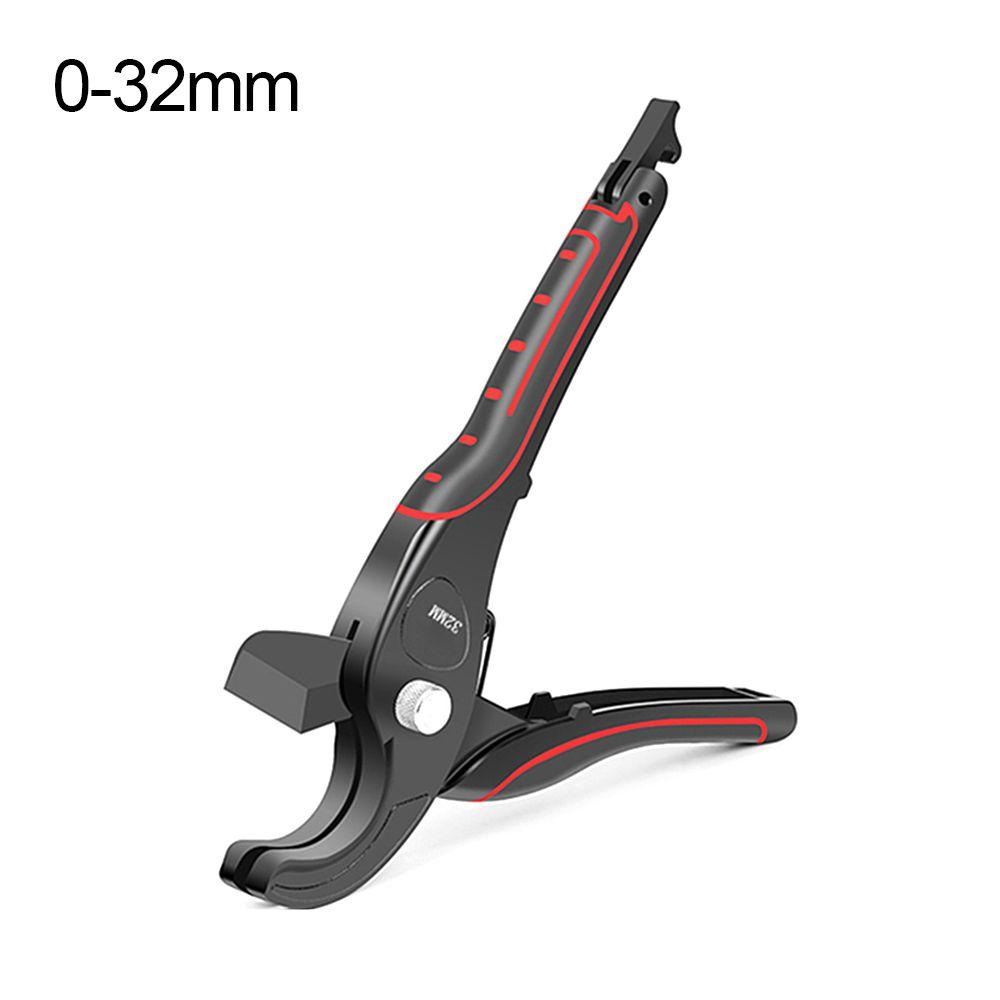 Durable 32mm-75mm Hose Cutting Ratchet Scissors Self-locking Aluminum Alloy Tube Cutter Hand Tools PVC Pipes Pipe Cutter