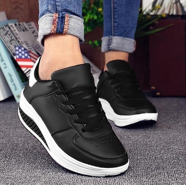 Elegant Casual Fashion Womens Running Sneakers With Premium Leather And Timeless Design