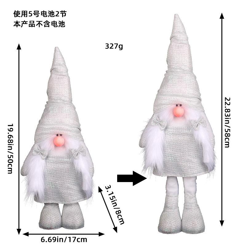 Eine Vielzahl von Weihnachts-Steh-Teleskoppuppenhotelfenster Weihnachtsschneemann-Elchpuppen-dekorative Verzierungen