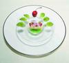 Toyo Sasaki Glass Orbit Rimmed Bowl Plates, 176mm, Set of 3, Made in Japan, Large Round Plates, Glass Dishes, Tableware, 46158