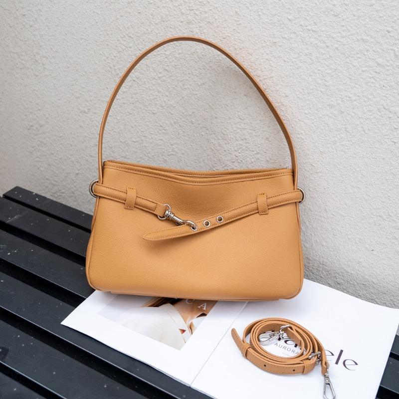 Cowhide Tote Bag Genuine Leather Underarm Bag Fashionable Single-shoulder Crossbody Women's Bag