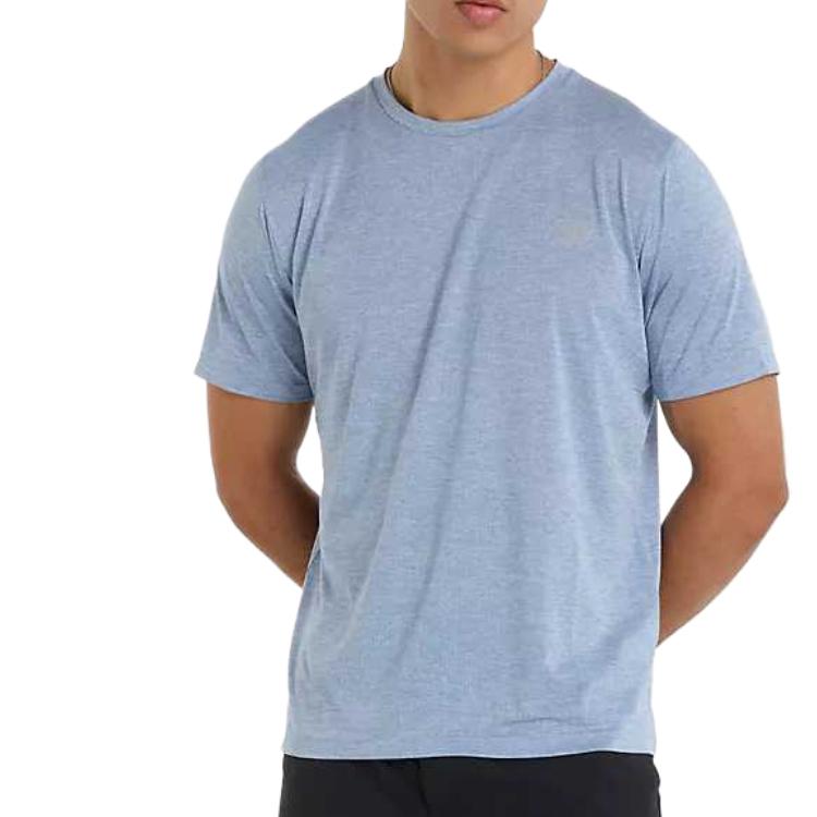 New Balance T Shirts Men s Blue Crew Neck Moderate MT41253-DUS M