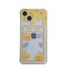 Adorable Cheese Expression Phone Case for iPhone 11/12, XR/XS Max - Card Holder