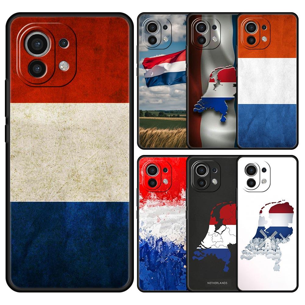 Phone Case For Xiaomi Mi 15 14 13 12 11 Lite 14T 13T 12T 11T Pro Poco X7 X6 X5 X3 Pro F6 F5 F4 Cover Dutch Flag