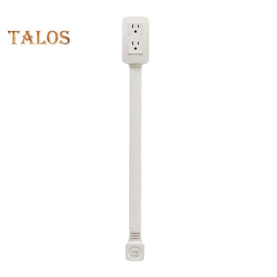 Electrical Outlet Extender with USB-A USB-C 2 AC Outlets 180 Degrees Rotating Sofa Couch Nightstand Desk Wall Socket Extension Bar