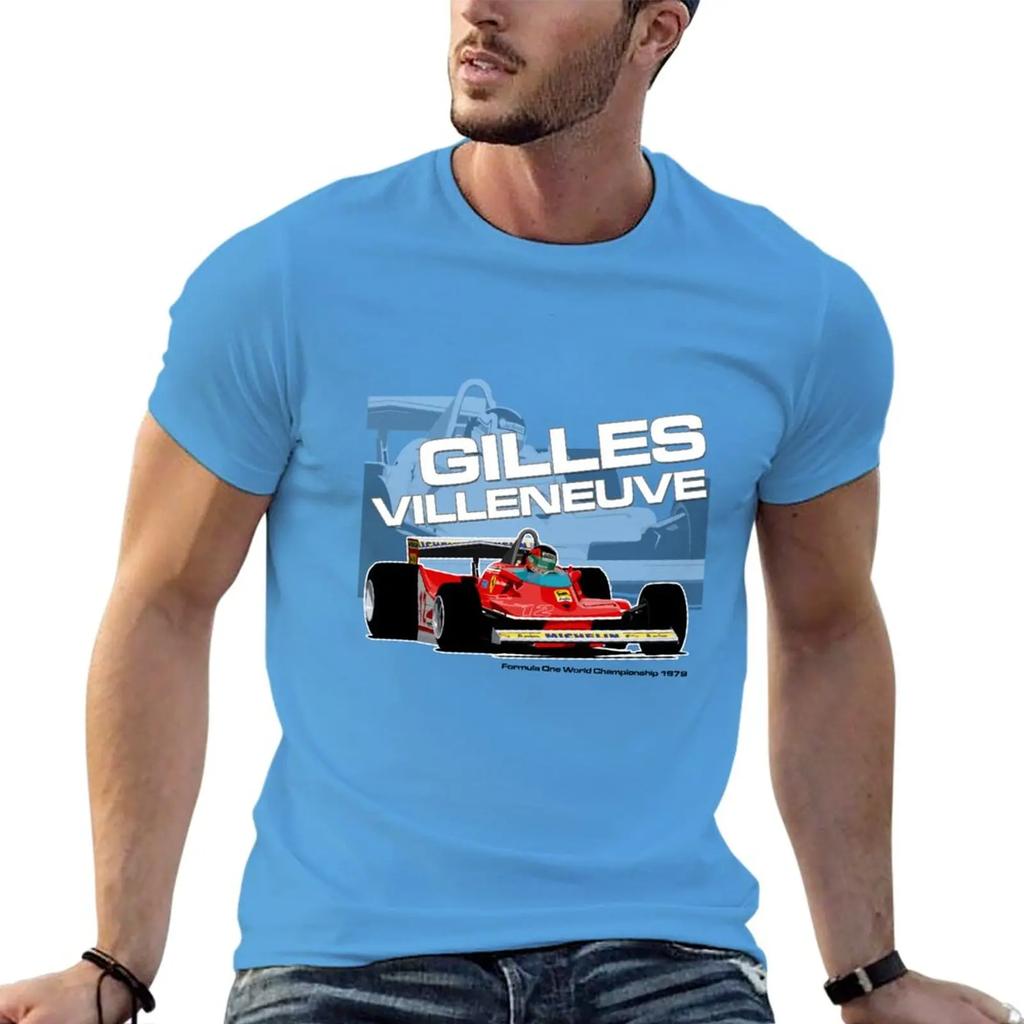 New Gilles Villeneuve - F1 1979 T-Shirt Tees Oversized T Shirt Oversized T Shirts T Shirts for Men Pack