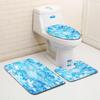 Creative Door Mat Bathroom Toilet Three-Piece Floor Mat Bedroom Living Room Sand Carpet