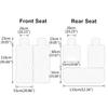 11PCS 5 Seats Car Seat Covers Automobiles Seat Covers Protector Cushion Deluxe PU Leather Front+Rear Full Set SUV Truck