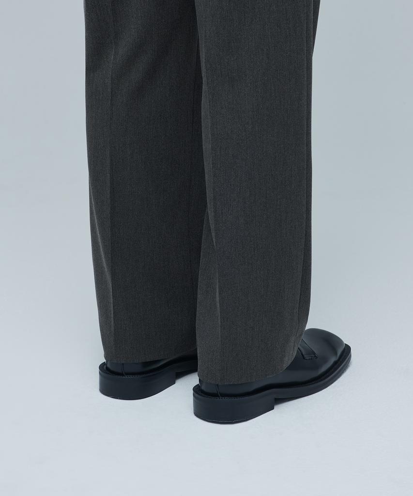MUSINSA STANDARD Side Adjust Two-Tuck Wide Slacks [Medium Gray]