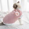 Winter Pet Clothes Super Soft Breathable Ultra-Thick Plush Lined Washable Keep Warm Acrylic Pet Cat Winter Warm Sweatshirt Sleeping Clothes Pet