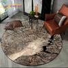 Latest 3D Color Wood Grain Lines Round Area Rug,Carpet Rug for Living Room Bedroom Sofa Child Playroom Decor,pet Non-slip Gift