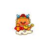 Loong Acrylic Spring Festival Pin Dancing Lion Chinese Style Pin Jewelry Lion Dance Brooch  Skirts