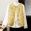 Chinese Style Sleeveless Embroidered Vest for Middle-Aged and Elderly Women