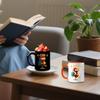 Funny Coffee Mug 350ml Ceramic Cup Rooster Design for Men Women Friends Family Coworkers Novelty Birthday Christmas Gifts