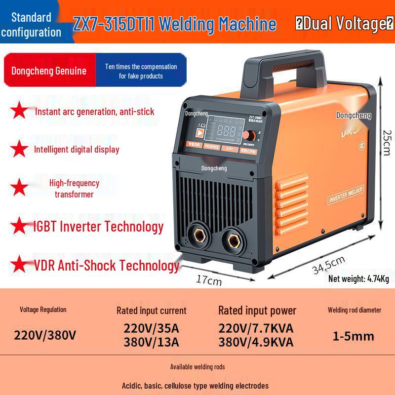 Electric Inverter DC Welder 220V/380V - Industrial Grade, Single/Three-Phase, Spot Welding Source