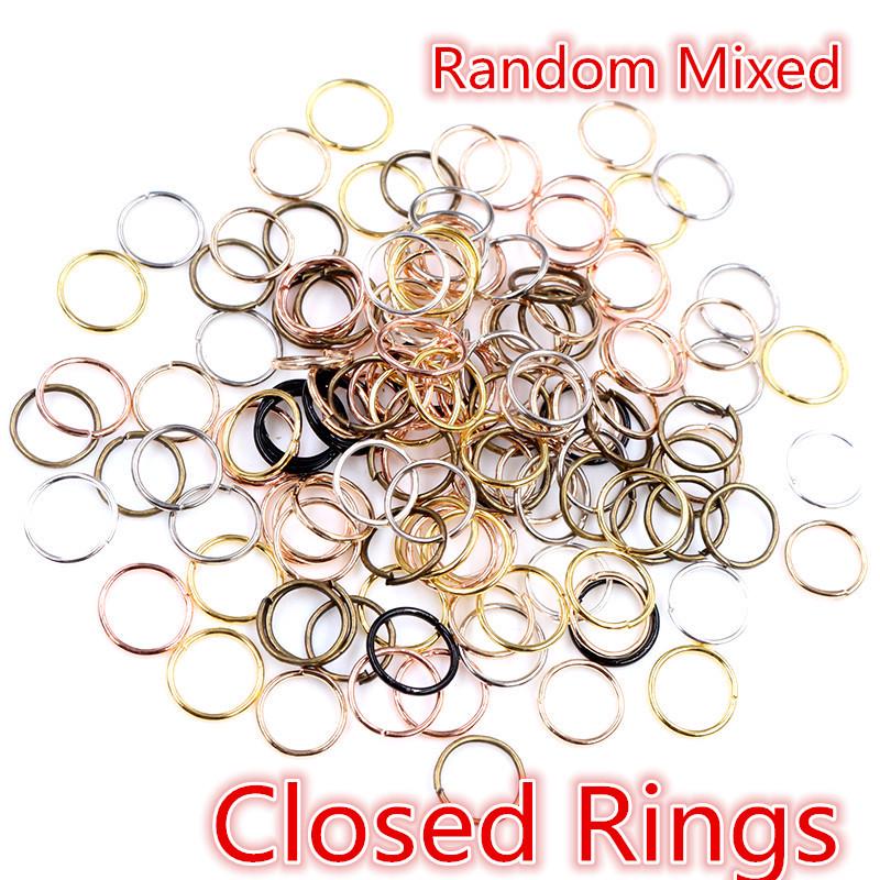 

200 шт. гальванизированных железных соединительных колец (3-10mm) для изготовления ювелирных изделий своими руками 5mm [200pcs/10g]
