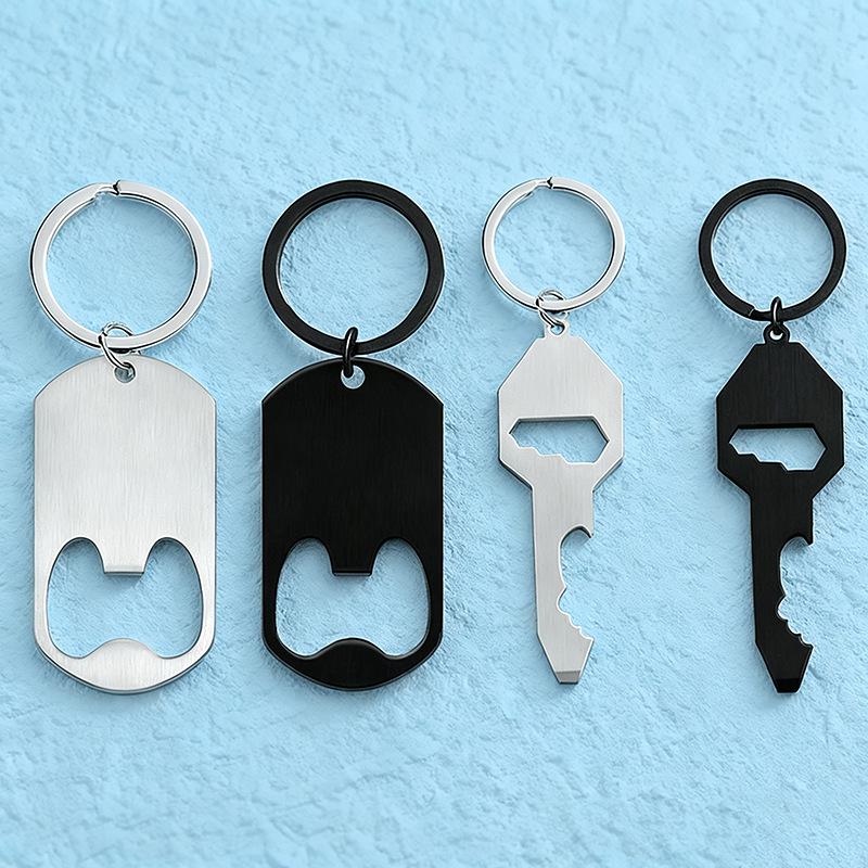 Blank Metal Keyring Bottle Opener Tag - Festival Gift In Stock
