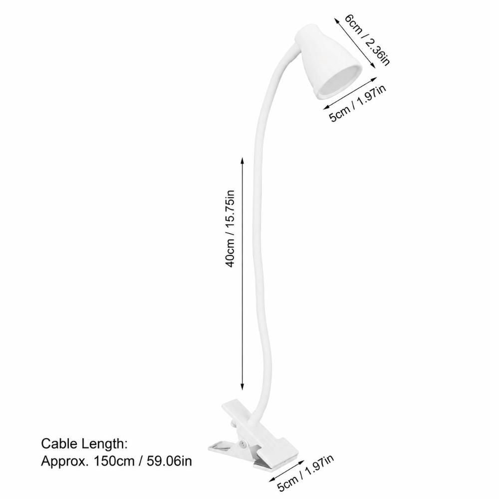 24LED Clip Reading Light USB Powered LED Reading Light Simple Clip Work Light  Office Work