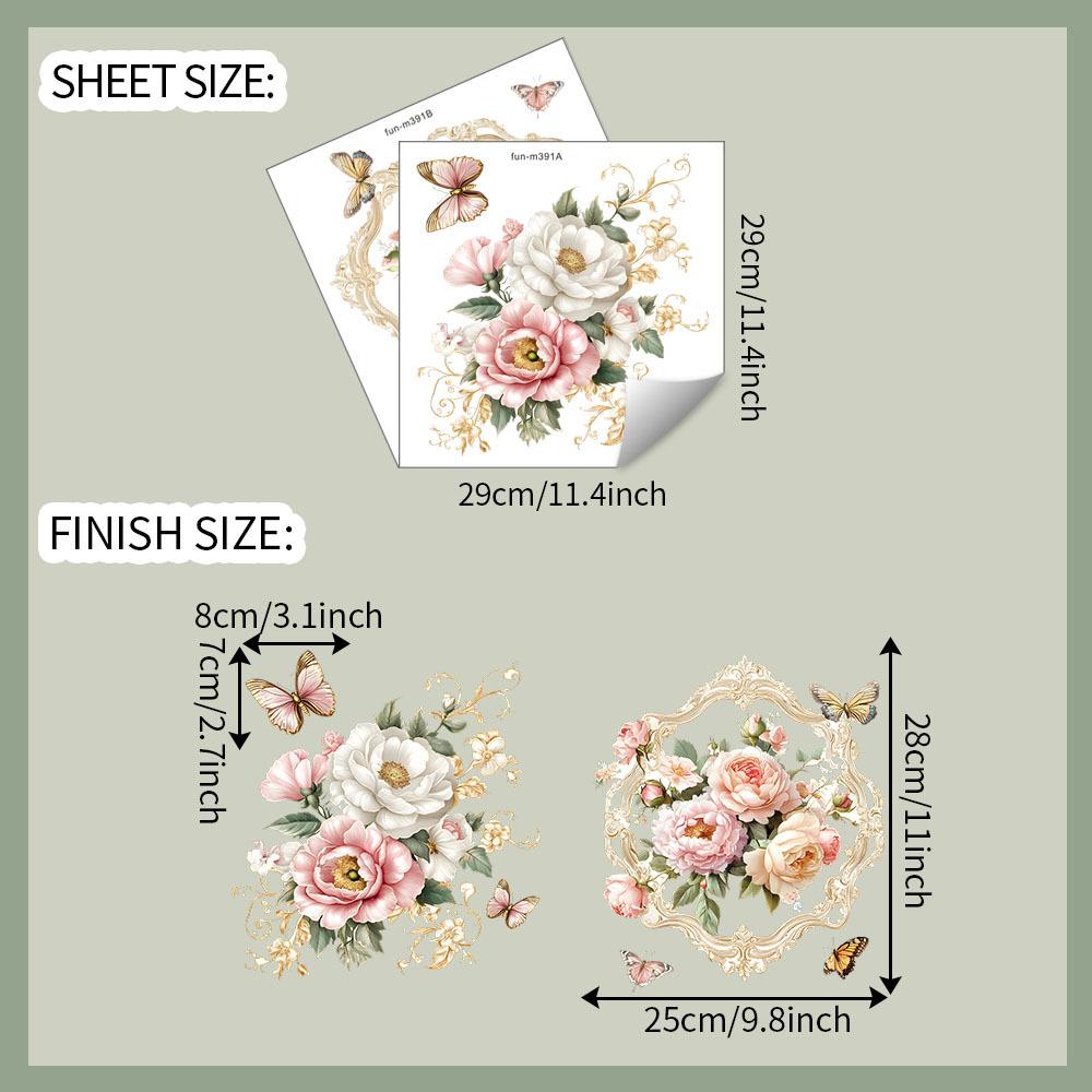 

Раскрашенный пион цветок ванная комната фон украшение настенные наклейки