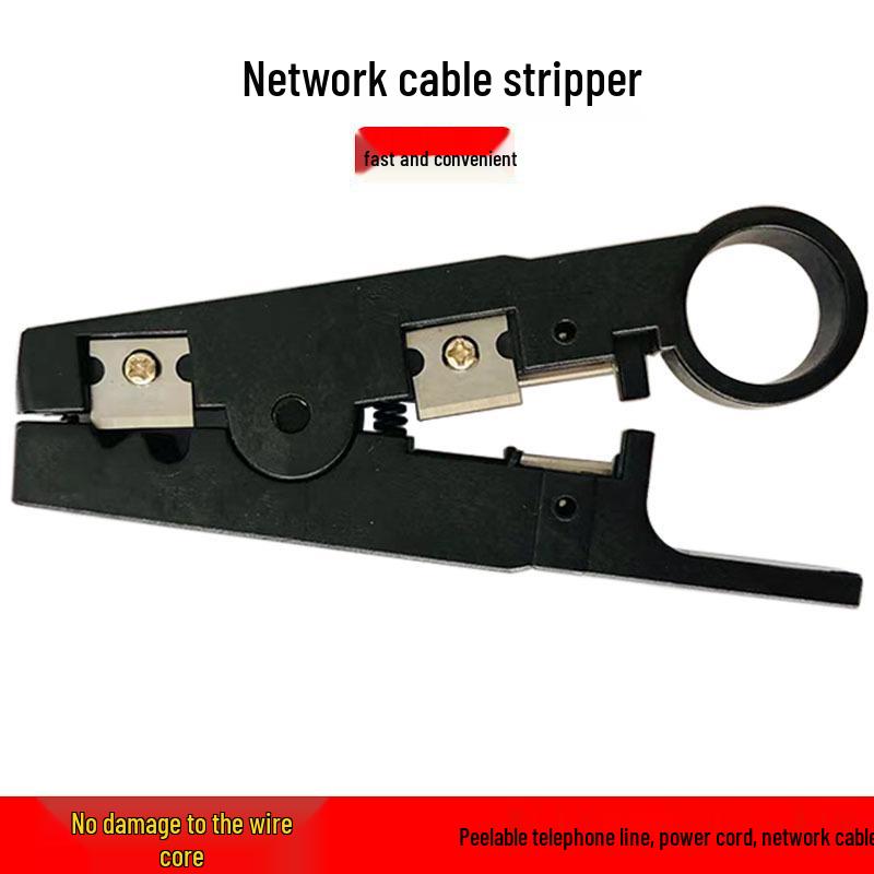 Network Cable Stripping Tool: Electrician's Wire Stripper and Scissors for Telephone Lines