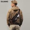 Men's Top Layer Cowhide Multi-Pocket Waist & Crossbody Bag - High-End Oil Wax Leather Retro Style