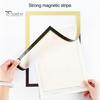 Waterproof Magnetic Display Sign Holder Wall Mount Self-Adhesive Picture Frame Clear Reusable PVC Document for Home School Office Door Refrigerator