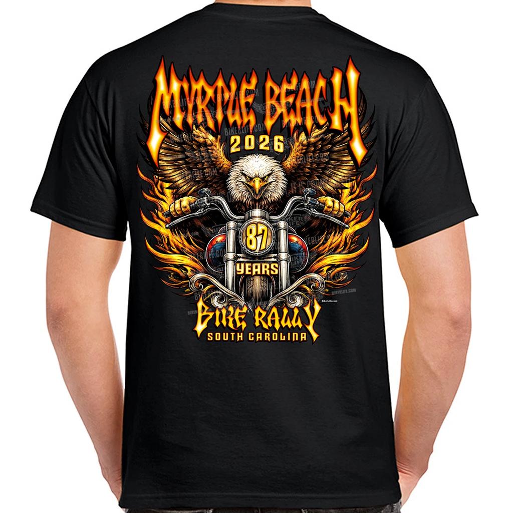T-Shirt 2026 Myrtle Beach Bike Rally Eagle Rider No Harley