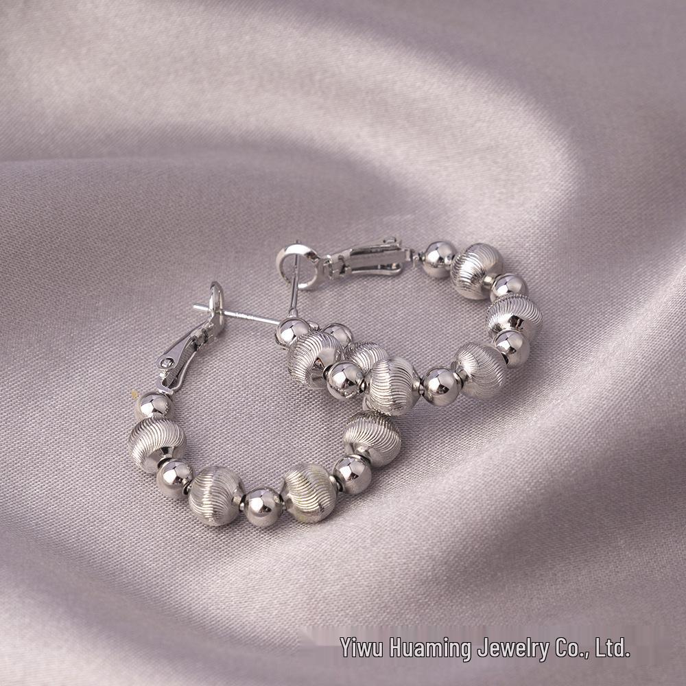 Elegantní náušnice s jehličkou ze stříbra 925: Všestranné francouzské kruhy v měděné barvě s více styly pro sofistikovaný vzhled