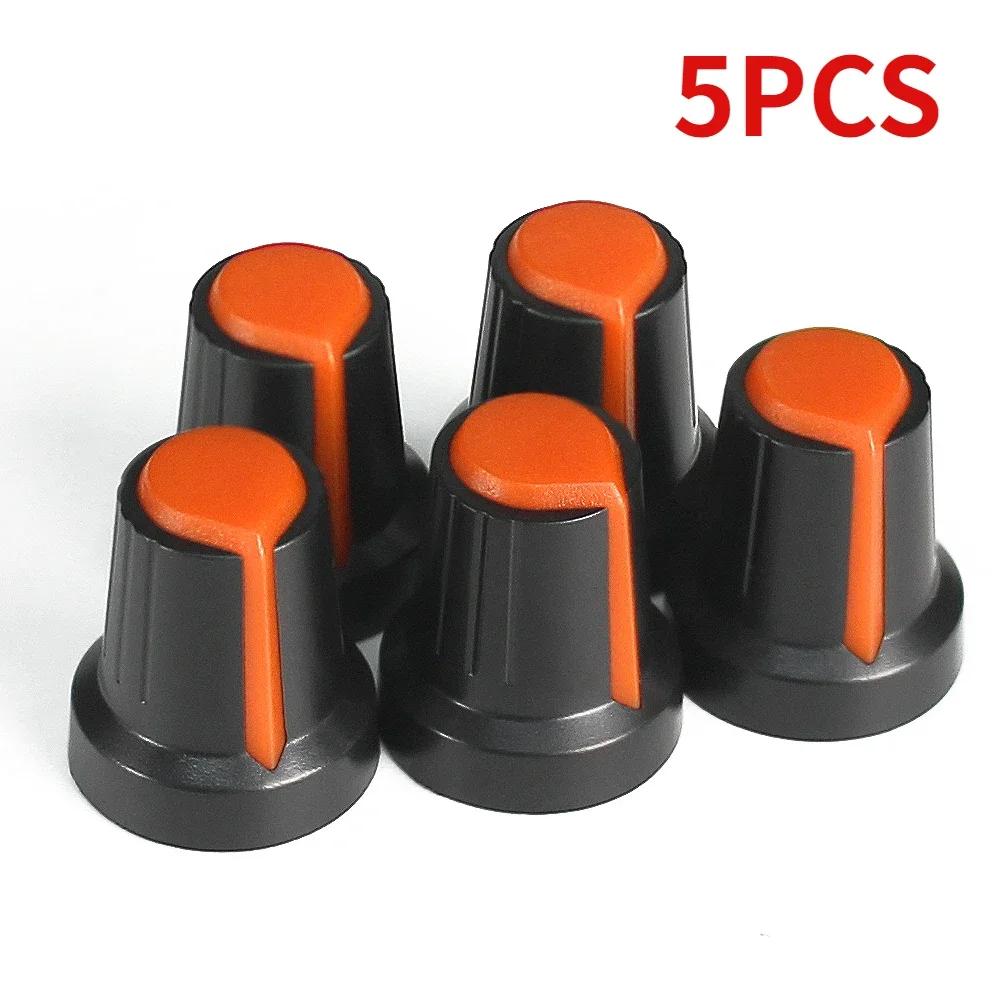 5/10pcs WH148 Potentiometer Knobs 15X17mm 6mm Potentiometers Plastic Knobs Cap AG2 6colors Orange Blue Yellow White Red Green