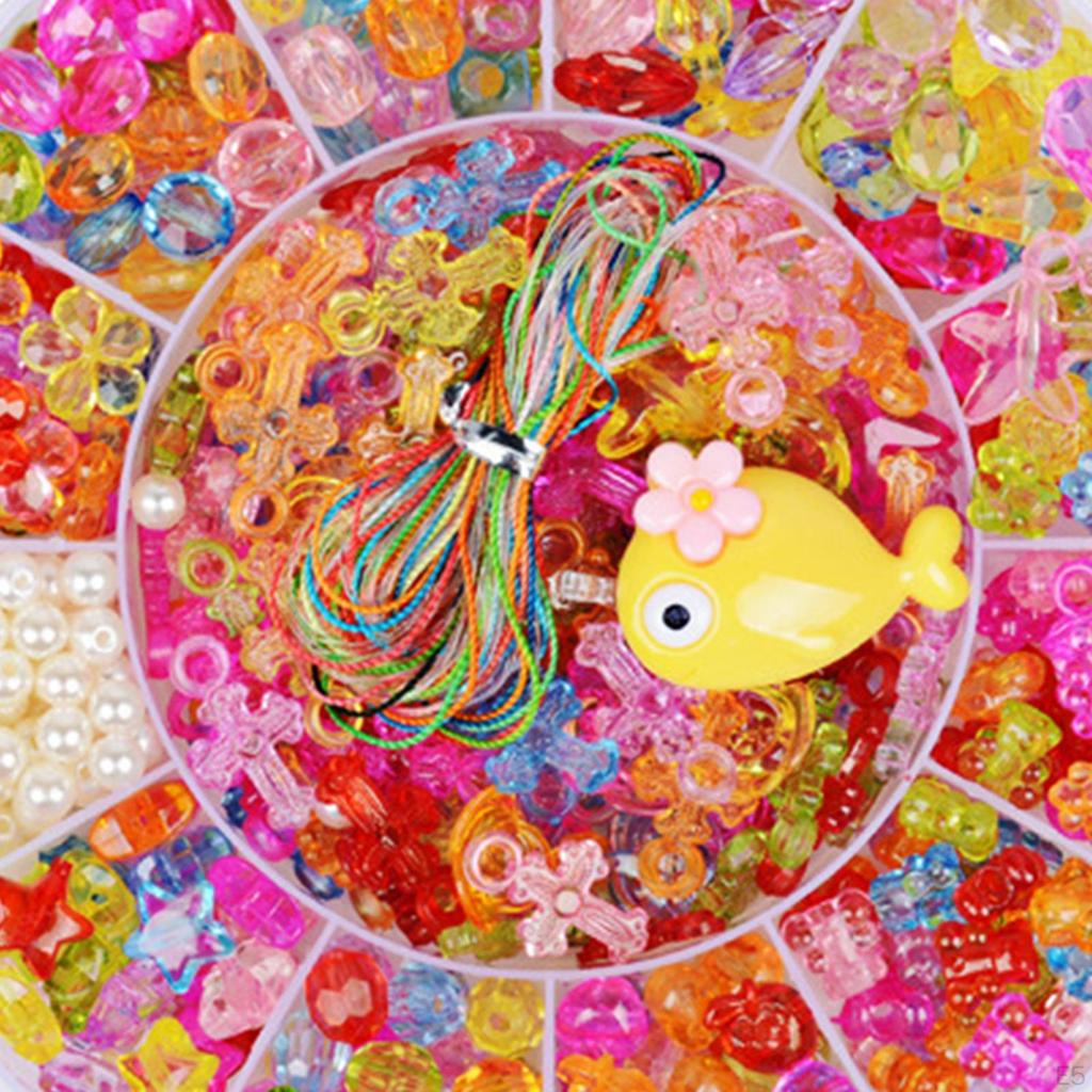 Beads Accessory Necklaces Toys Set Jewelry Making Bead for 6 7 11 12 Years Old Girls
